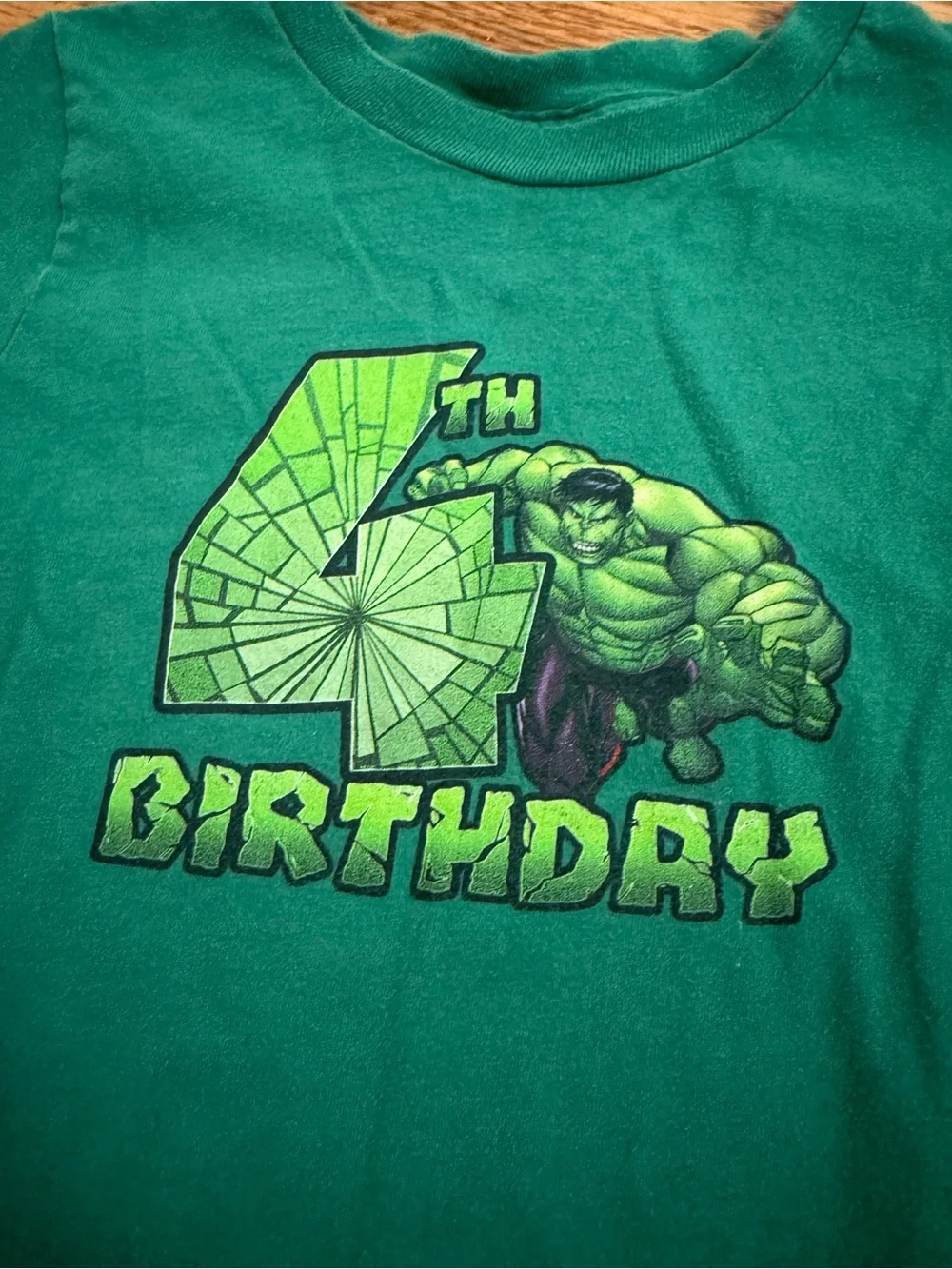 Hulk 4th Fourth Birthday TShirt Size 4T